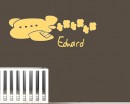Plane Clouds Customized Name Vinyl Decal For Nursery